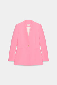 BLAZER JUSTO SEM LAPELA - Rosa