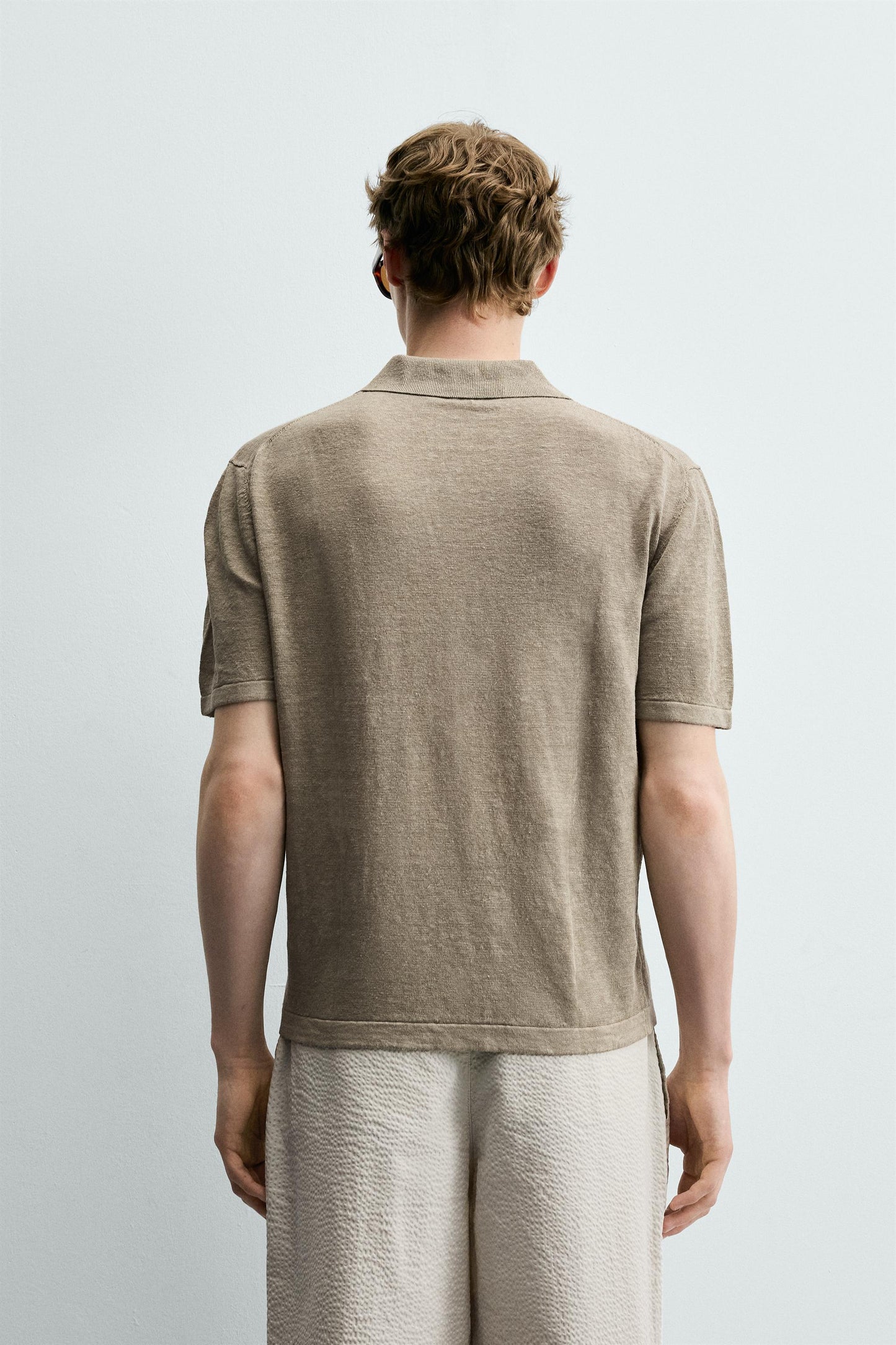 POLO MALHA REGULAR FIT 100% LINHO