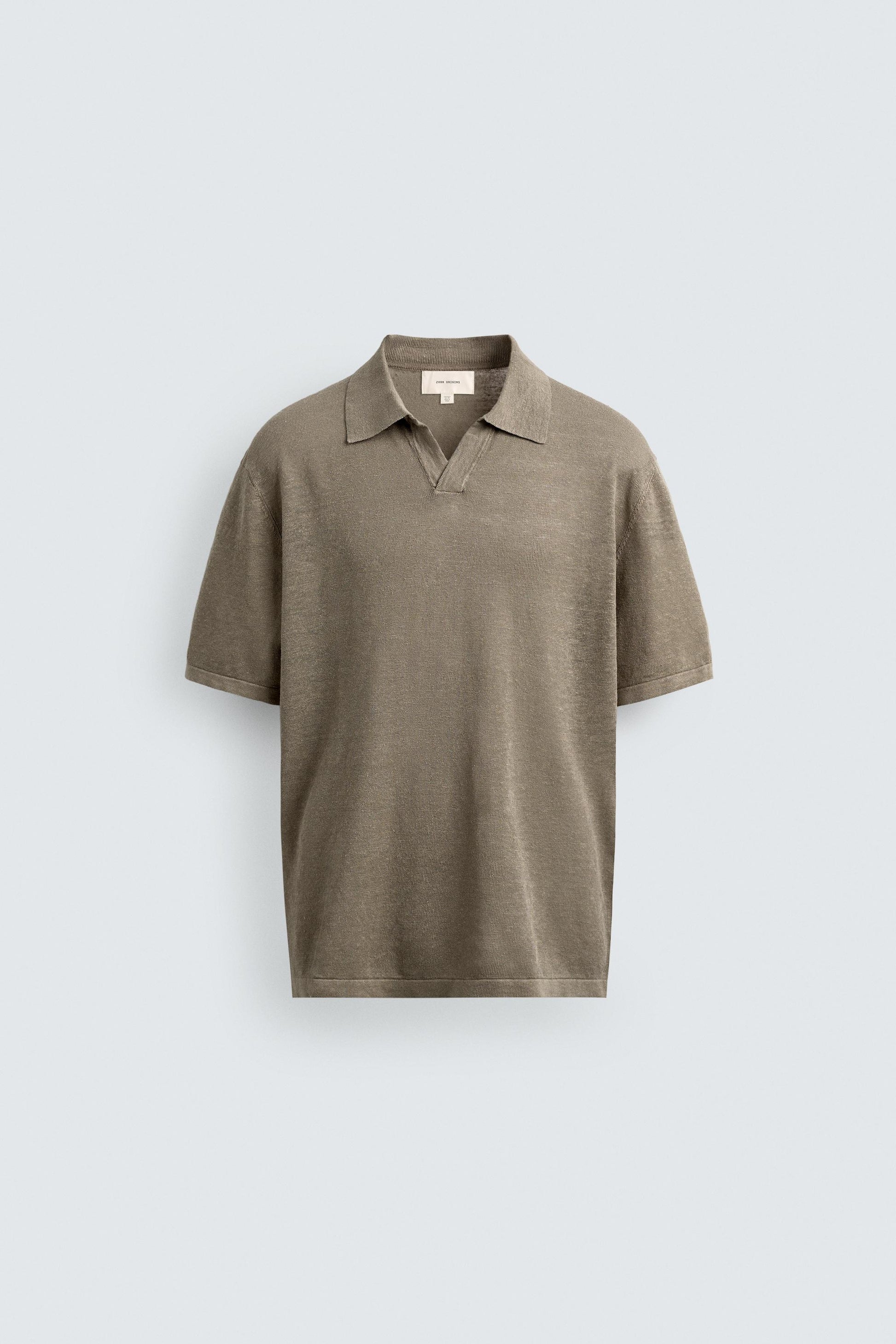 POLO MALHA REGULAR FIT 100% LINHO