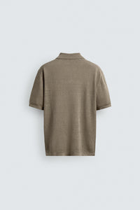 POLO MALHA REGULAR FIT 100% LINHO