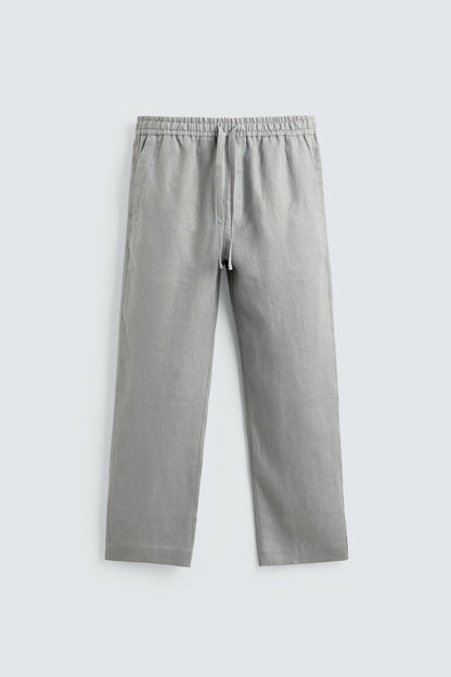 CALÇAS RELAXED FIT 100% LINHO