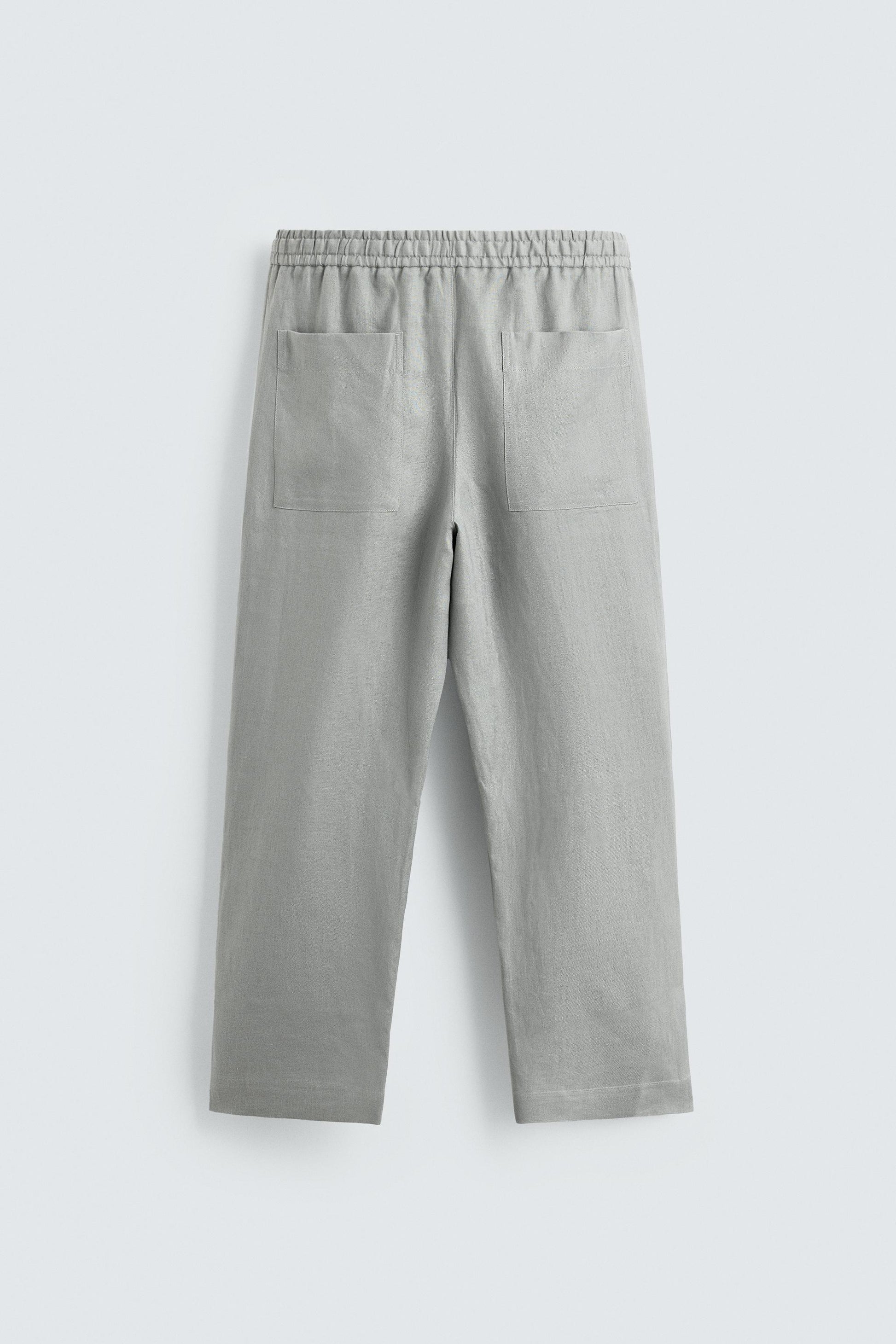 CALÇAS RELAXED FIT 100% LINHO