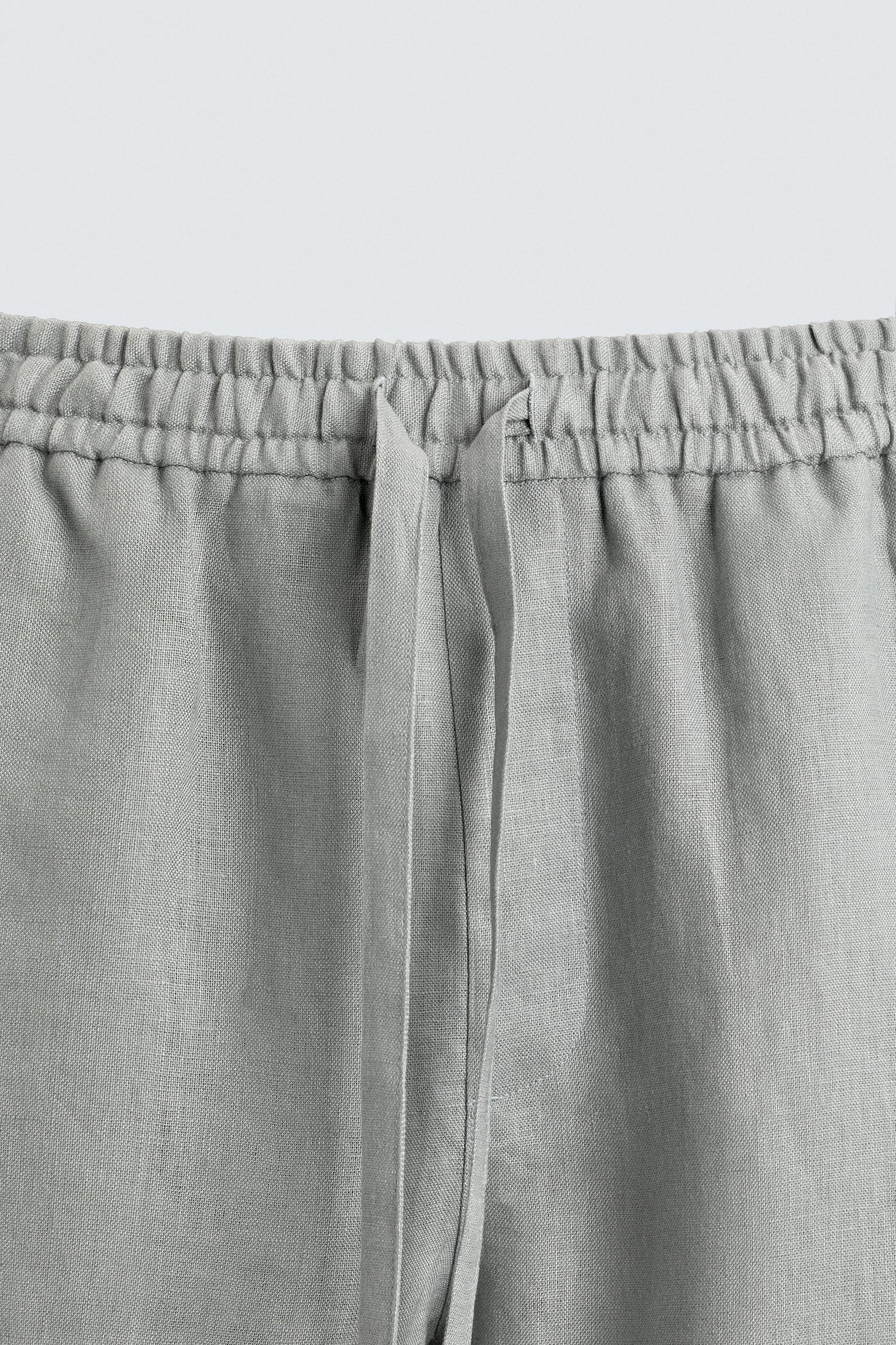 CALÇAS RELAXED FIT 100% LINHO