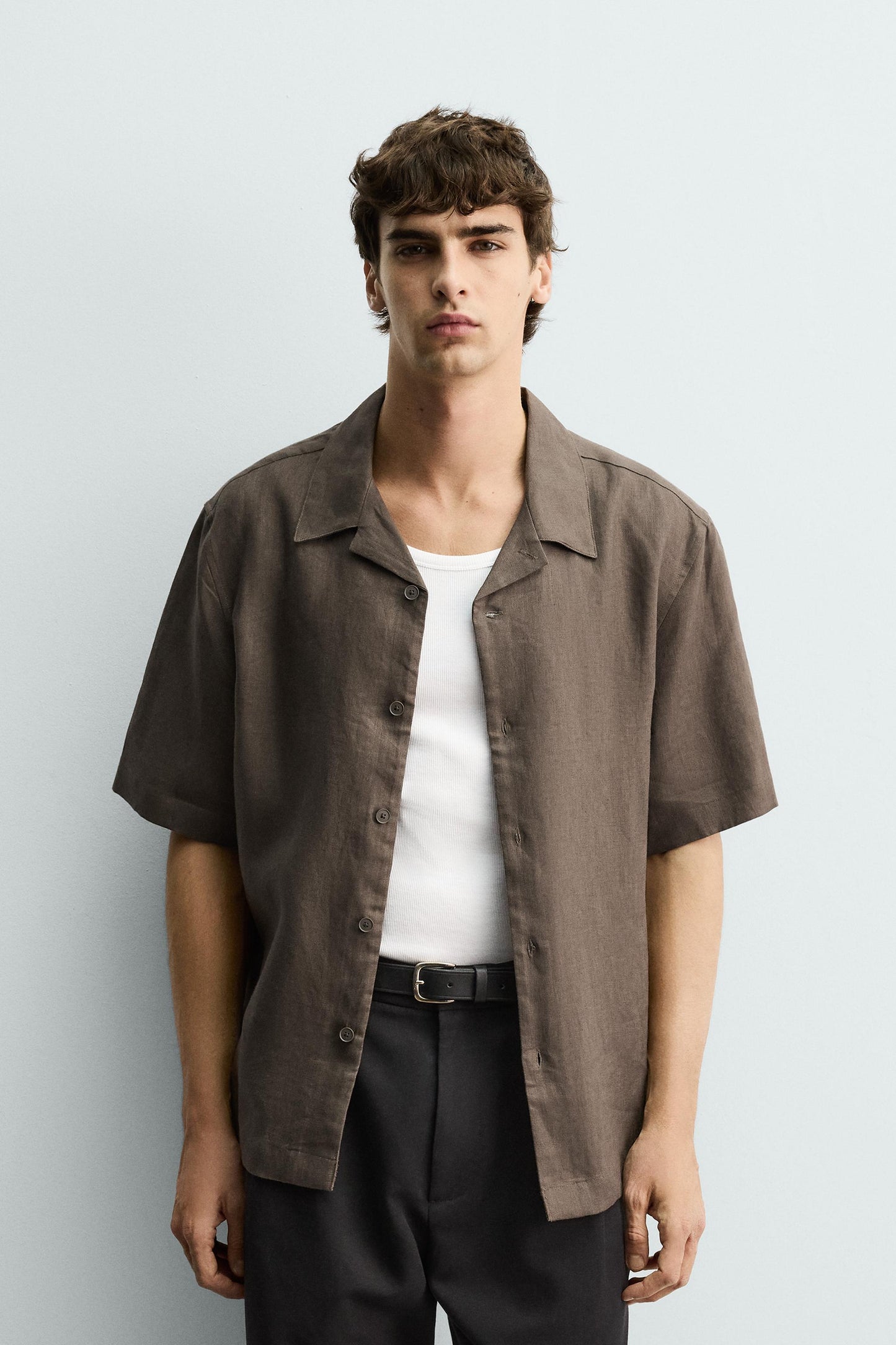 CAMISA RELAXED FIT 100% LINHO