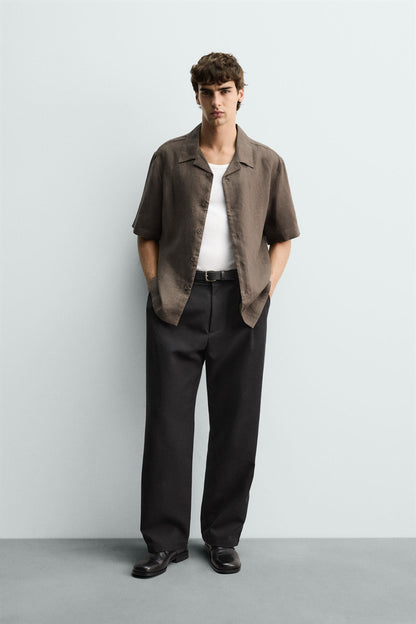 CAMISA RELAXED FIT 100% LINHO