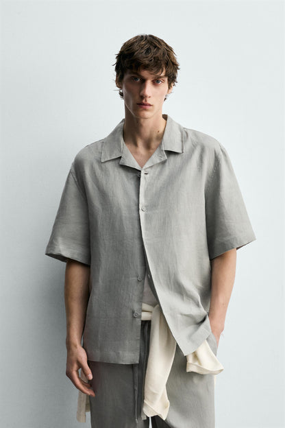CAMISA RELAXED FIT 100% LINHO