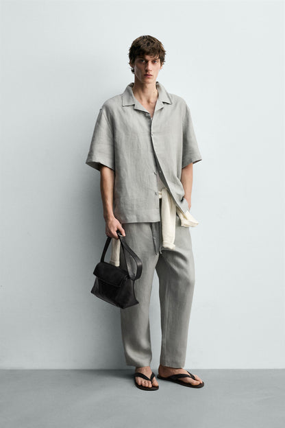 CAMISA RELAXED FIT 100% LINHO