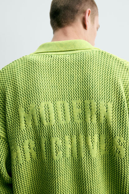 POLO MALHA ESTRUTURA LAVADA