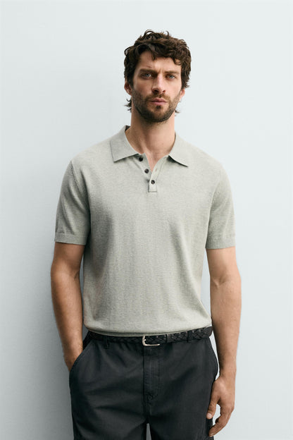 POLO EM MALHA REGULAR FIT ESTRUTURADO