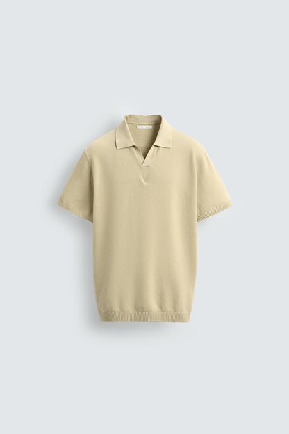POLO EM MALHA ESTRUTURADA
