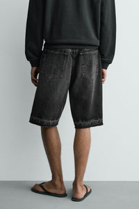 CALÇÕES BERMUDA DENIM RELAXED FIT