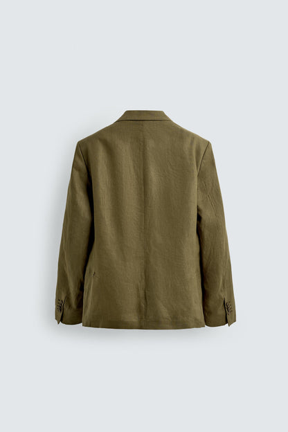 BLAZER DE FATO 100% LINHO