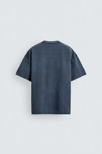 T-SHIRT LAVADA EFEITO DE WAFFLE