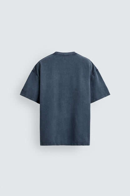 T-SHIRT LAVADA EFEITO DE WAFFLE