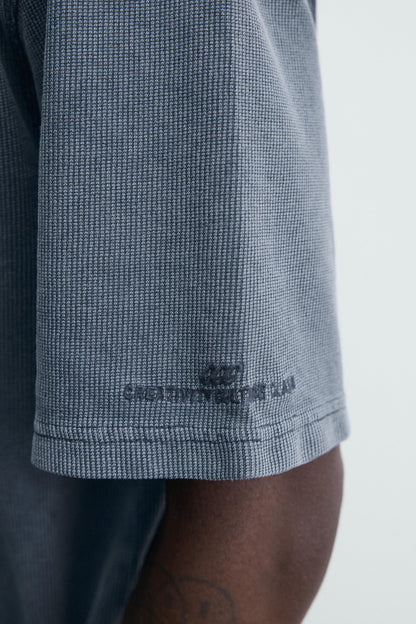 T-SHIRT LAVADA EFEITO DE WAFFLE