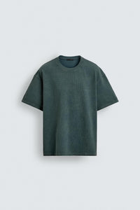 T-SHIRT LAVADA EFEITO DE WAFFLE