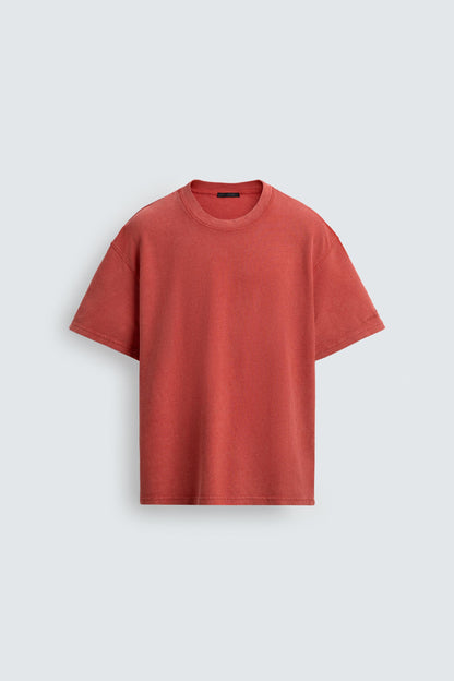 T-SHIRT LAVADA EFEITO DE WAFFLE