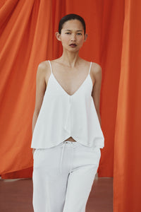 TOP COM FOLHOS SUPIMA® - Branco