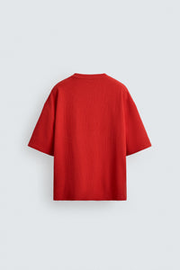T-SHIRT DE ESTRUTURA COM BORDADOS COMBINADOS