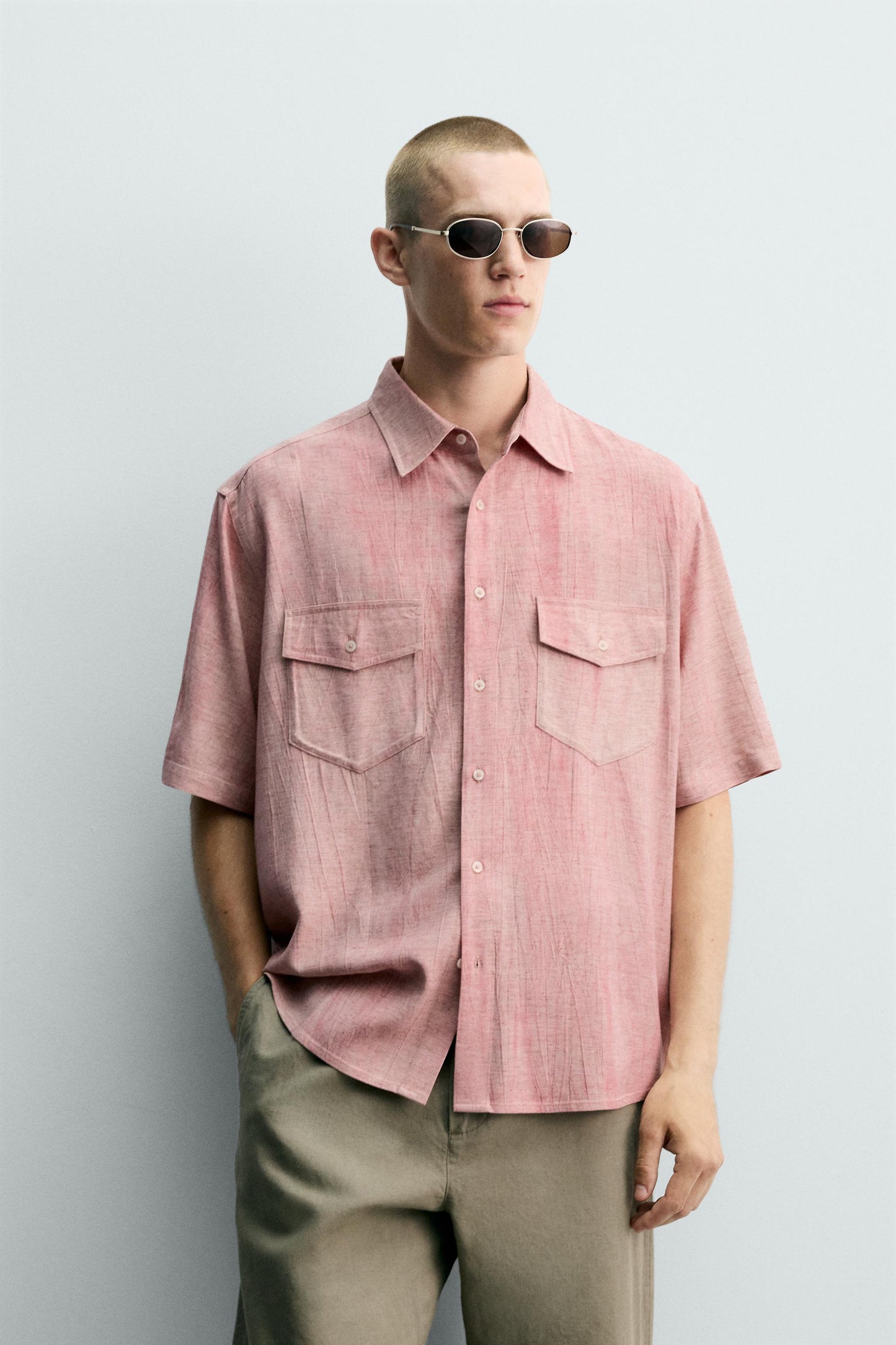 CAMISA RELAXED FIT EFEITO LAVADO