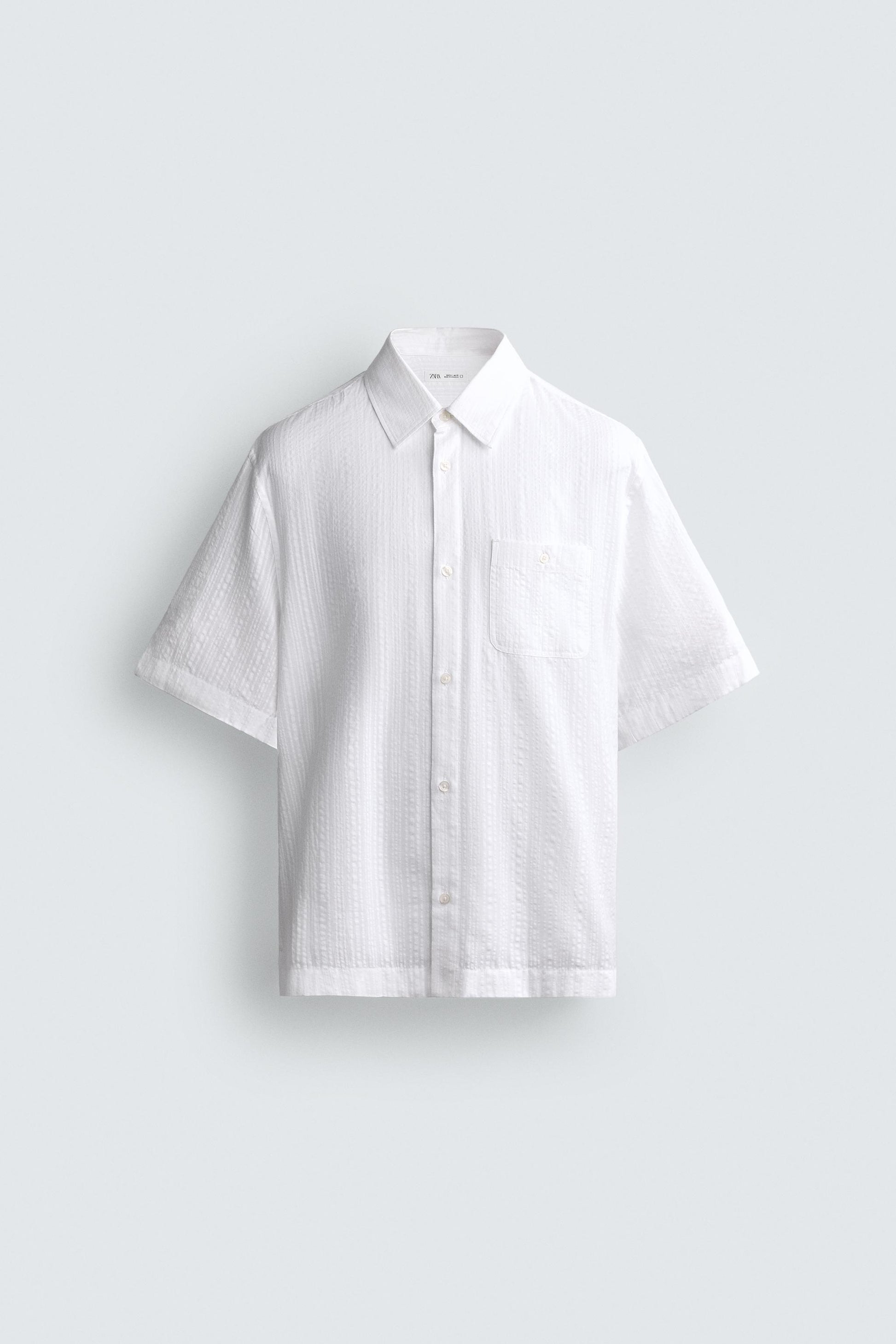 CAMISA JACQUARD ÀS RISCAS