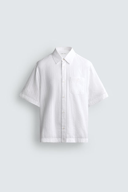 CAMISA JACQUARD ÀS RISCAS