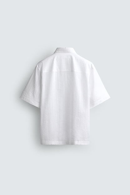 CAMISA JACQUARD ÀS RISCAS