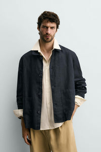 CAMISA COMPRIDA REGULAR FIT 100% LINHO