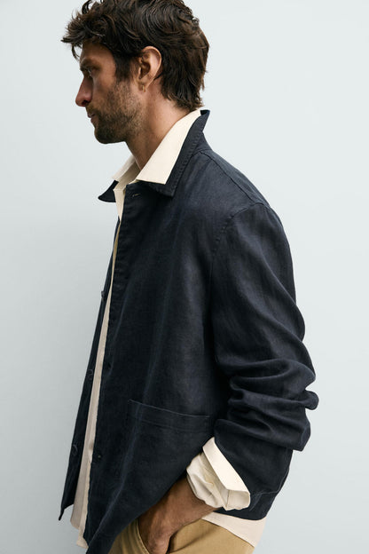 CAMISA COMPRIDA REGULAR FIT 100% LINHO