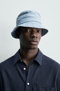 CHAPÉU PARA A CHUVA DE CHAMBRAY DE ALGODÃO