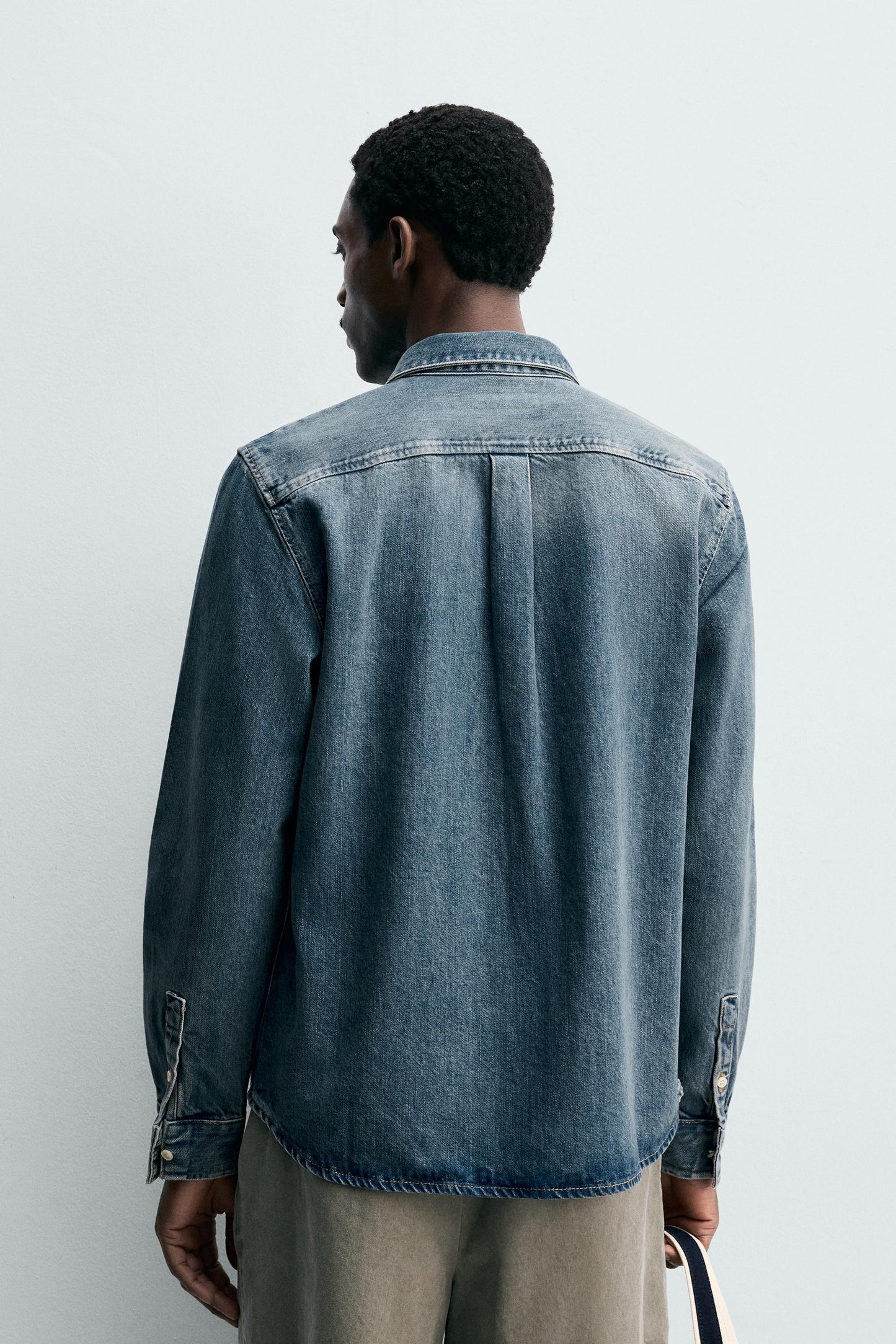 CAMISA COMPRIDA DE DENIM ALGODÃO - LIOCEL