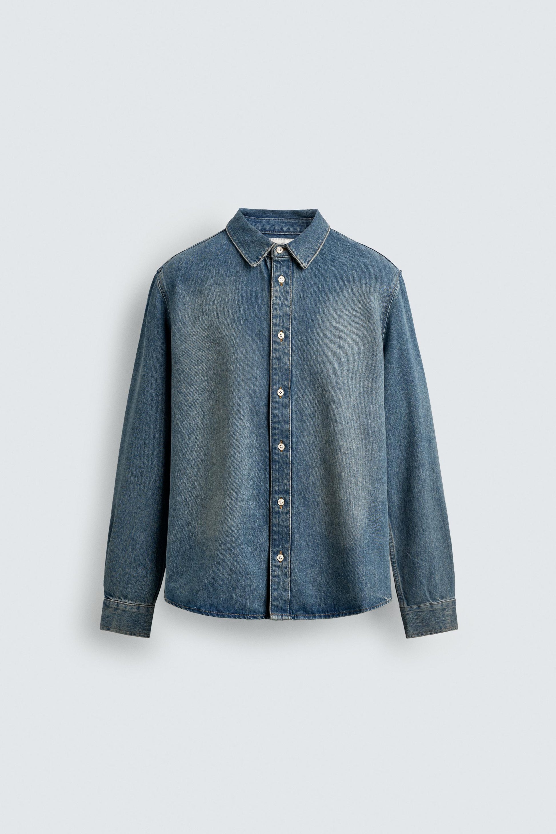 CAMISA COMPRIDA DE DENIM ALGODÃO - LIOCEL