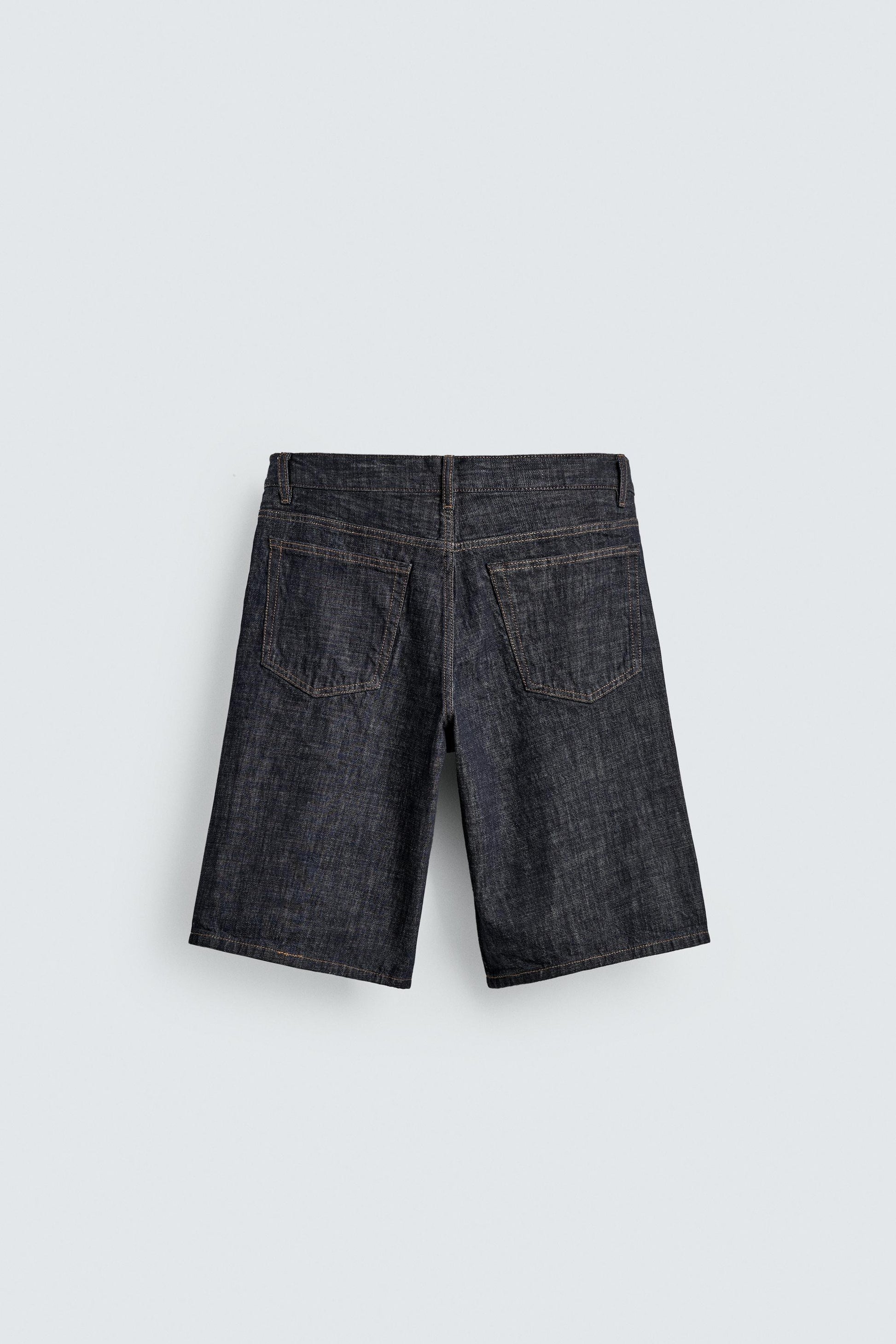 CALÇÕES BERMUDA DENIM BAGGY FIT