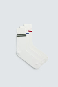 PACK DE 3 PARES DE MEIAS COM FAIXA