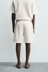 CALÇÕES BERMUDA JOGGER COM ESTRUTURA