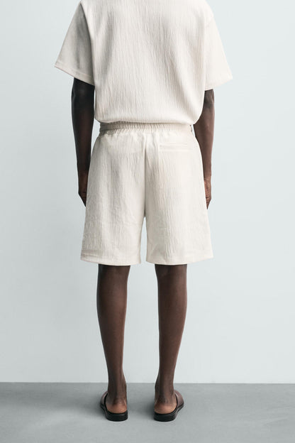 CALÇÕES BERMUDA JOGGER COM ESTRUTURA