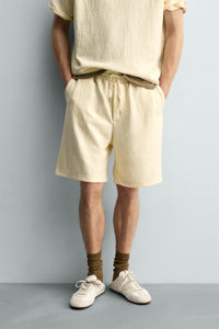CALÇÕES BERMUDA JOGGER COM ESTRUTURA