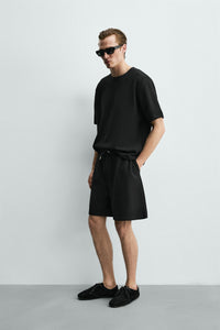 CALÇÕES BERMUDA JOGGER COM ESTRUTURA