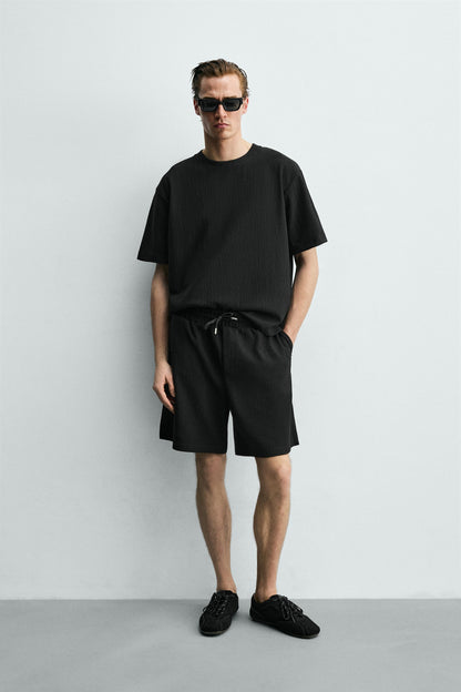 CALÇÕES BERMUDA JOGGER COM ESTRUTURA