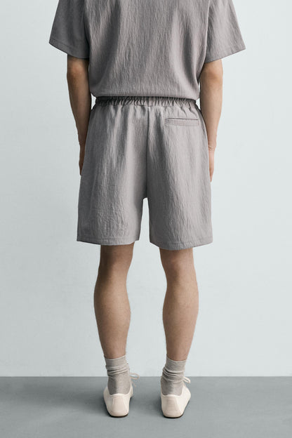 CALÇÕES BERMUDA JOGGER COM ESTRUTURA