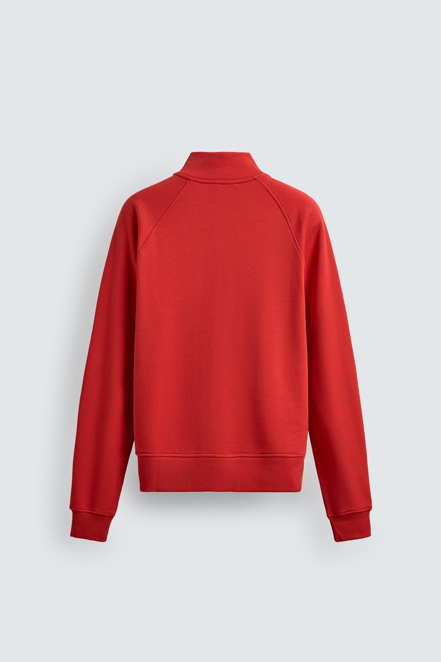 SWEATSHIRT RELAX FIT COM ZIP EM CONTRASTE