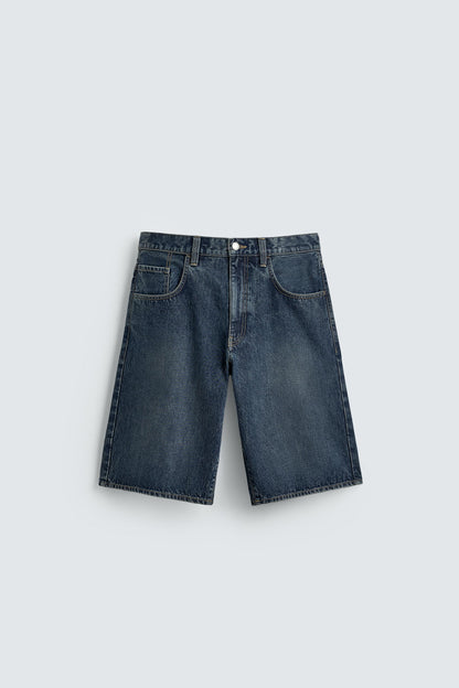CALÇÕES BERMUDA DENIM BAGGY FIT