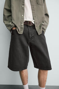 CALÇÕES BERMUDA DENIM BAGGY FIT