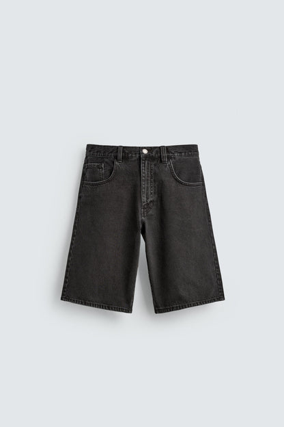 CALÇÕES BERMUDA DENIM BAGGY FIT