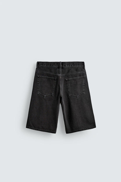 CALÇÕES BERMUDA DENIM BAGGY FIT