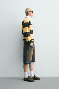CALÇÕES BERMUDA DENIM RELAXED FIT
