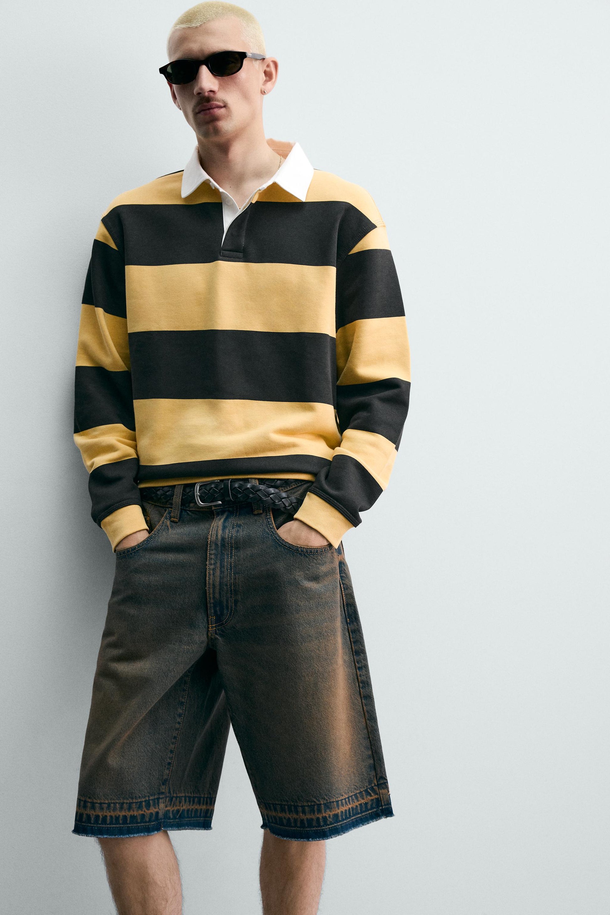 CALÇÕES BERMUDA DENIM RELAXED FIT