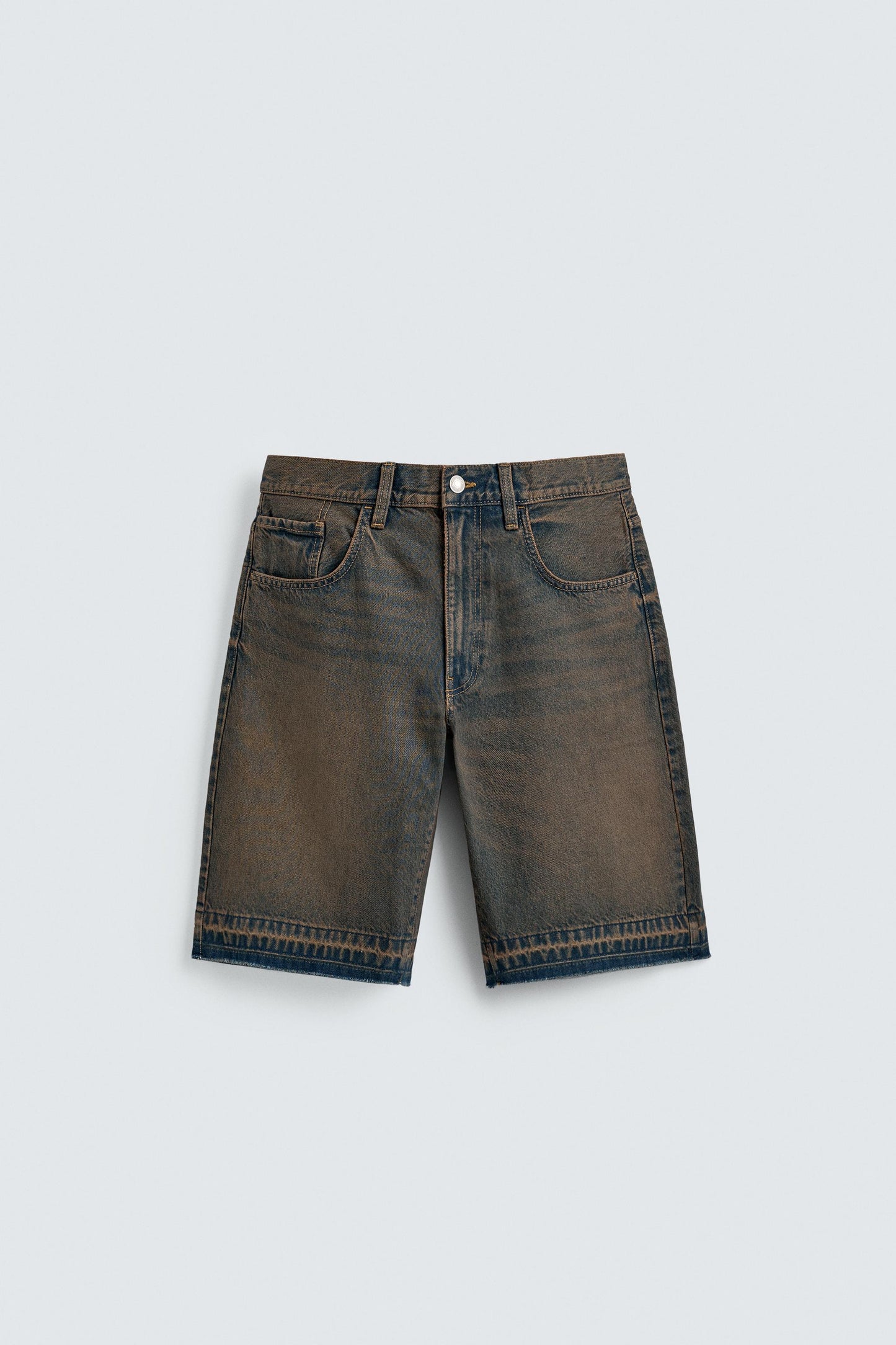 CALÇÕES BERMUDA DENIM RELAXED FIT