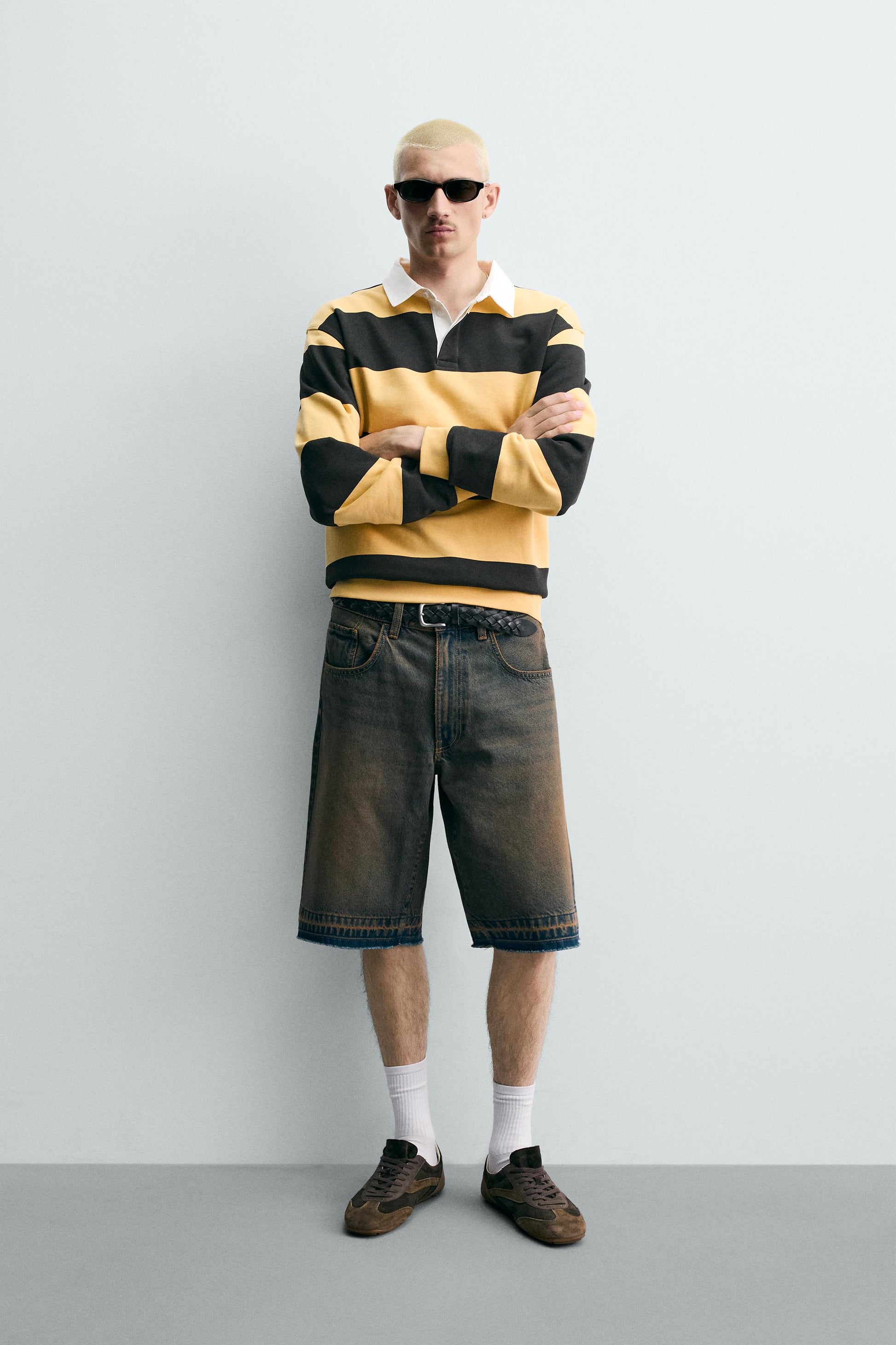 CALÇÕES BERMUDA DENIM RELAXED FIT