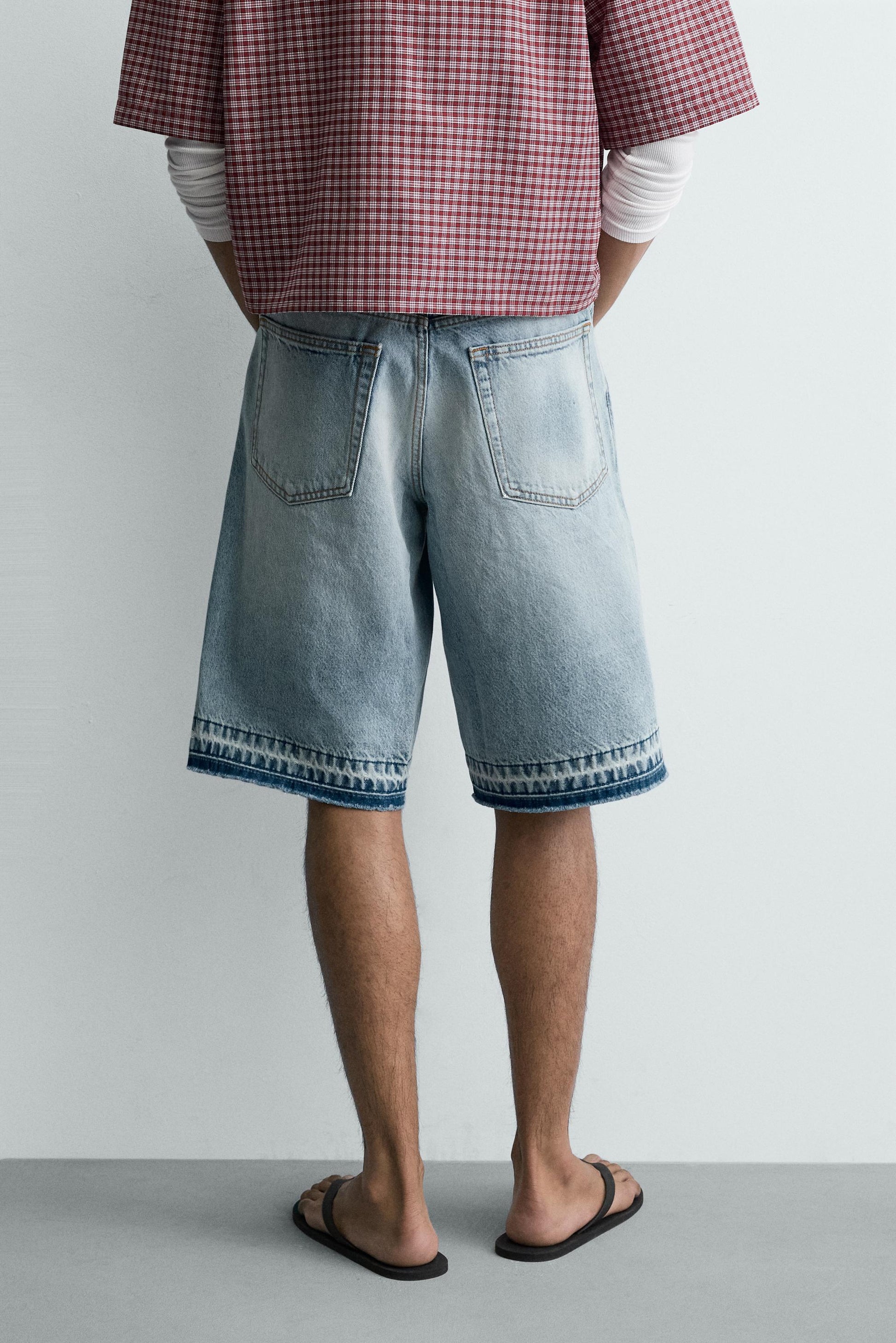 CALÇÕES BERMUDA DENIM RELAXED FIT